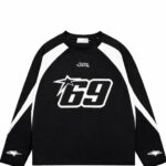 69 star raglan long sleeve t shirt