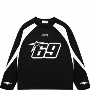 69 star raglan long sleeve t shirt