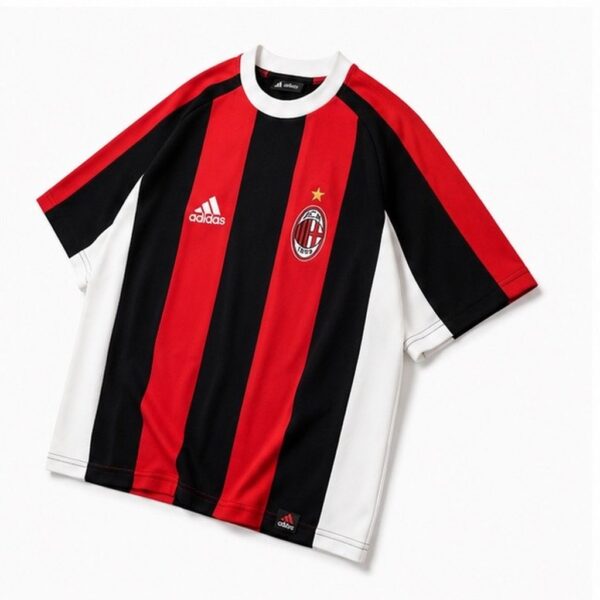 WhatsApp Image 2026-05-22 at 8.45.14 PM AC Milan Retro Stripe Oversized Jersey Tee