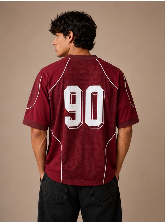 back_pose_90 Urban 90 Oversized Mesh T-Shirt