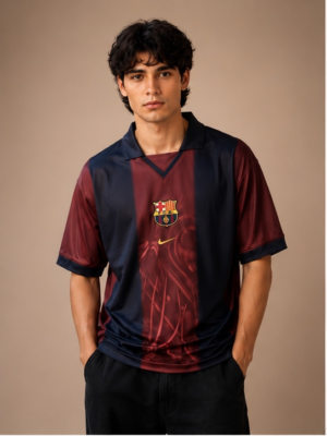 front_view Vintage FCB Oversized Jersey T-Shirt
