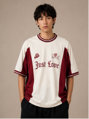 justlove_front_view Just Love Oversized Contrast T-Shirt