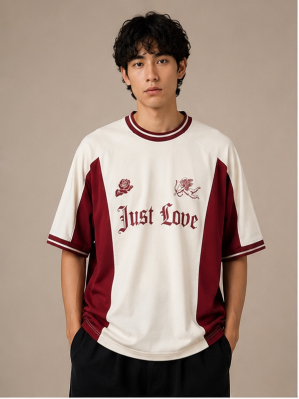 Just Love Oversized Contrast T-Shirt