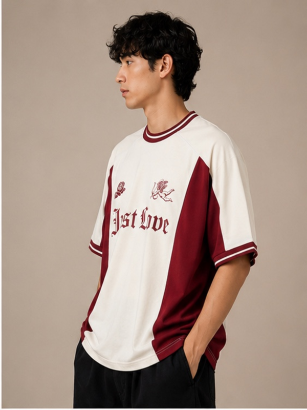 Just Love Oversized Contrast T-Shirt